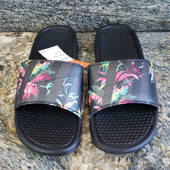 Nike Benassi JDI Print Slide Sandals Floral Unisex - Picture 5 of 5